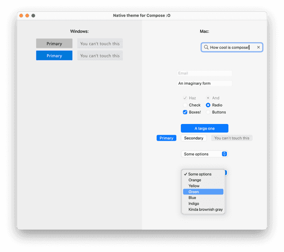 Compose MacOS Theme