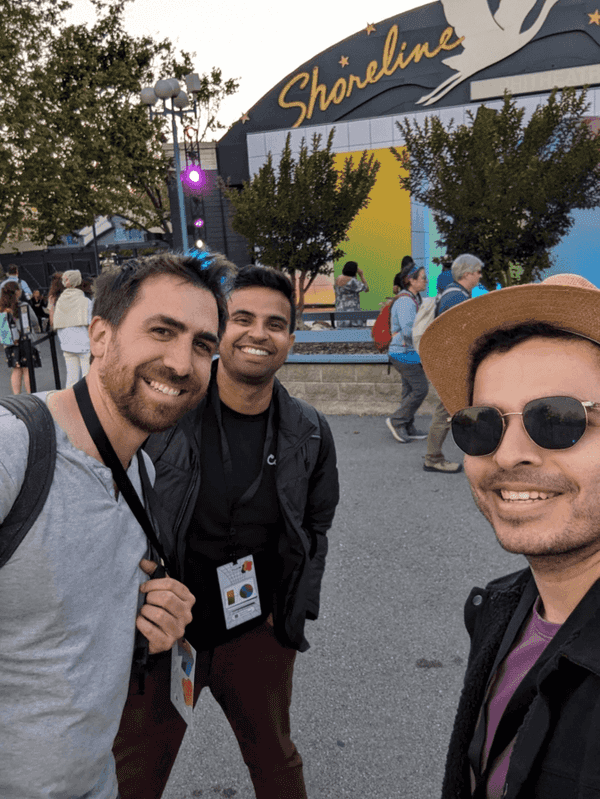 Hanging out with friends at Google I/O